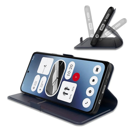For Nothing Phone (2a) Case Folding Stand PU Leather Shock-Absorbent Phone Cover