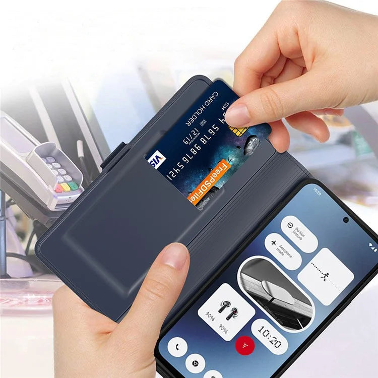 For Nothing Phone (2a) Case Folding Stand PU Leather Shock-Absorbent Phone Cover
