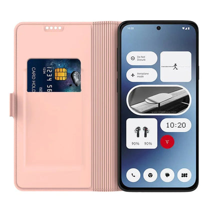 For Nothing Phone (2a) Case Folding Stand PU Leather Shock-Absorbent Phone Cover