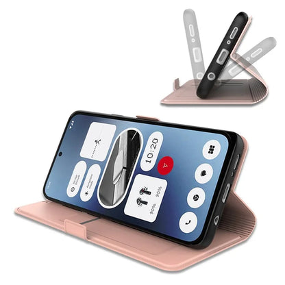 For Nothing Phone (2a) Case Folding Stand PU Leather Shock-Absorbent Phone Cover