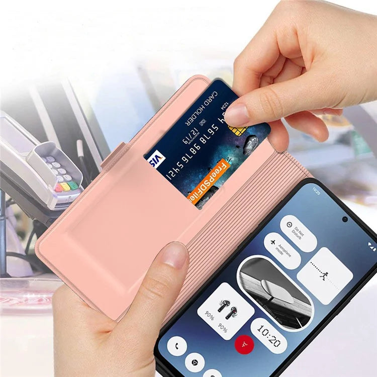 For Nothing Phone (2a) Case Folding Stand PU Leather Shock-Absorbent Phone Cover