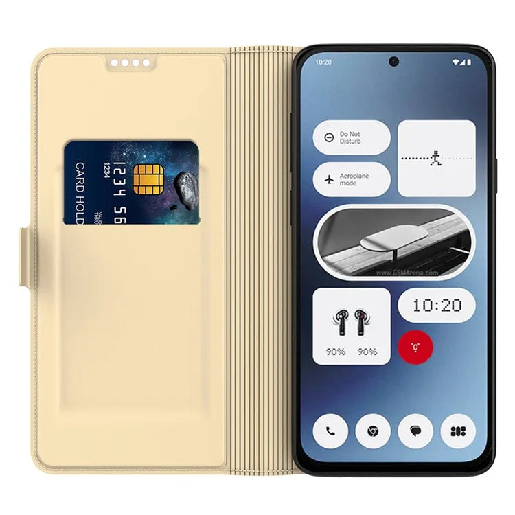 For Nothing Phone (2a) Case Folding Stand PU Leather Shock-Absorbent Phone Cover