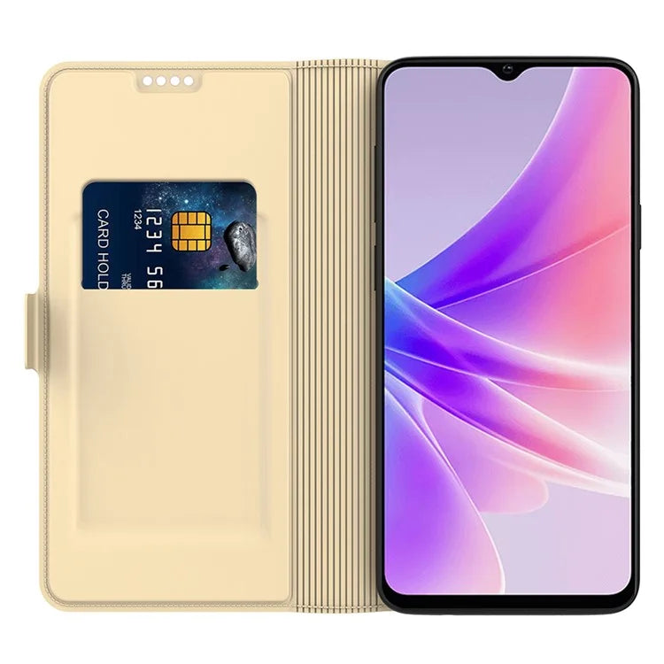 For Oppo Reno11 F 5G / F25 Pro 5G Magnetic Phone Case Flip PU Leather Cover with Card Slot