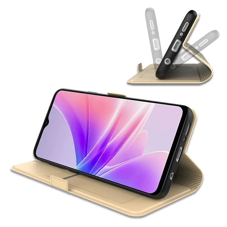 For Oppo Reno11 F 5G / F25 Pro 5G Magnetic Phone Case Flip PU Leather Cover with Card Slot