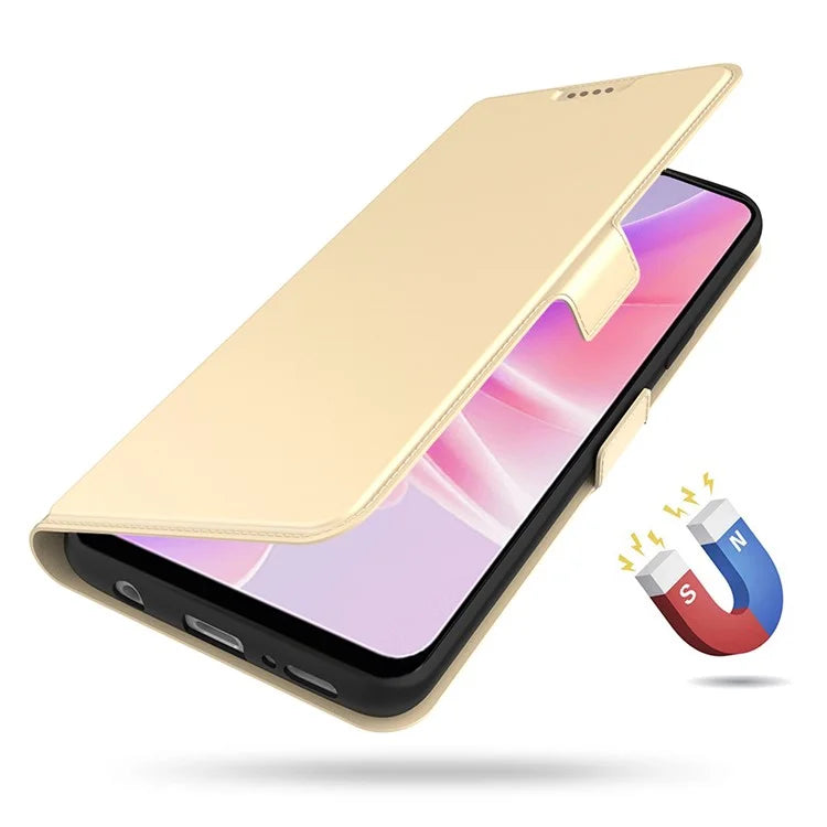 For Oppo Reno11 F 5G / F25 Pro 5G Magnetic Phone Case Flip PU Leather Cover with Card Slot