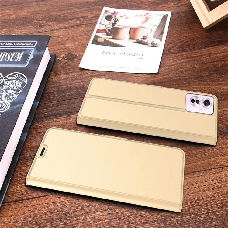 For Oppo Reno11 F 5G / F25 Pro 5G Magnetic Phone Case Flip PU Leather Cover with Card Slot