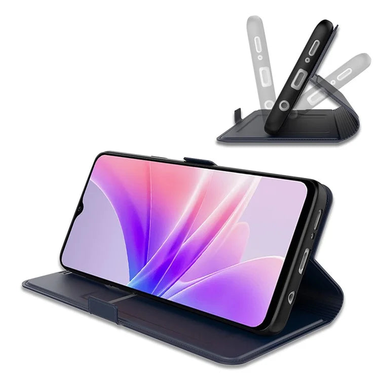 For Oppo Reno11 F 5G / F25 Pro 5G Magnetic Phone Case Flip PU Leather Cover with Card Slot