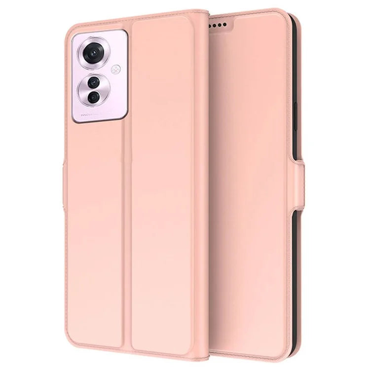 For Oppo Reno11 F 5G / F25 Pro 5G Magnetic Phone Case Flip PU Leather Cover with Card Slot