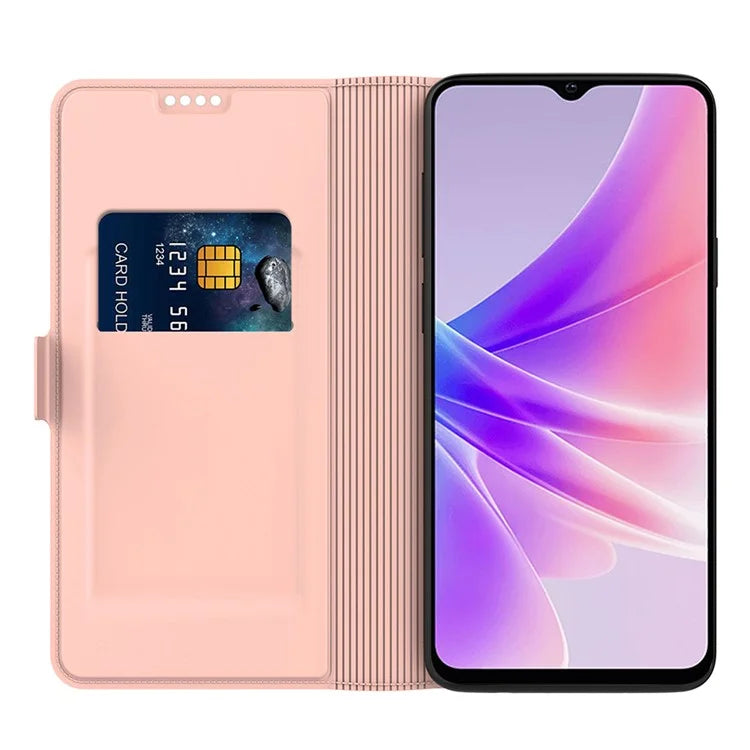 For Oppo Reno11 F 5G / F25 Pro 5G Magnetic Phone Case Flip PU Leather Cover with Card Slot