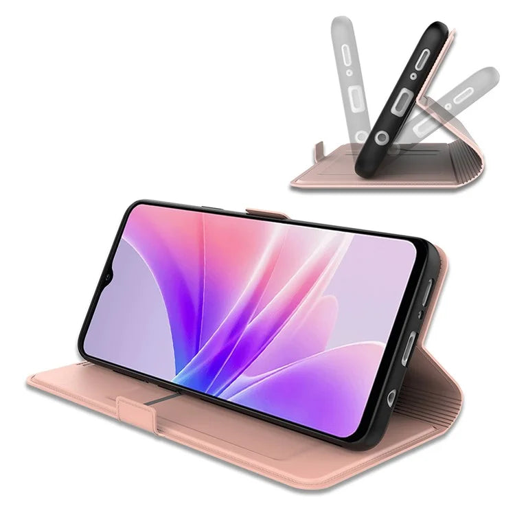 For Oppo Reno11 F 5G / F25 Pro 5G Magnetic Phone Case Flip PU Leather Cover with Card Slot