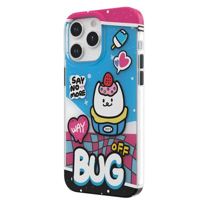 TGVI'S Stylish Series For iPhone 15 Pro Max Case IML Graffiti Pattern PET+TPU Phone Cover