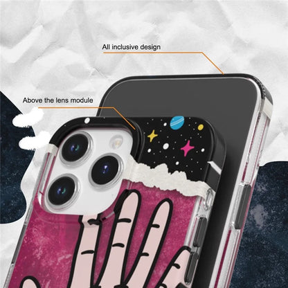 TGVI'S Stylish Series For iPhone 15 Pro Max Case IML Graffiti Pattern PET+TPU Phone Cover