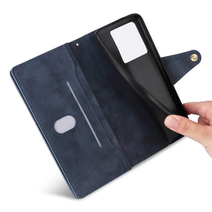 For Xiaomi Redmi K60 Ultra / 13T Pro Case Zipper Wallet Rivet Decor Leather Phone Cover