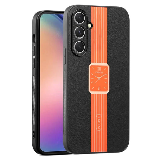 KADEM For Samsung Galaxy F15 5G / M15 5G Electroplating Case PU+TPU+Acrylic Phone Cover
