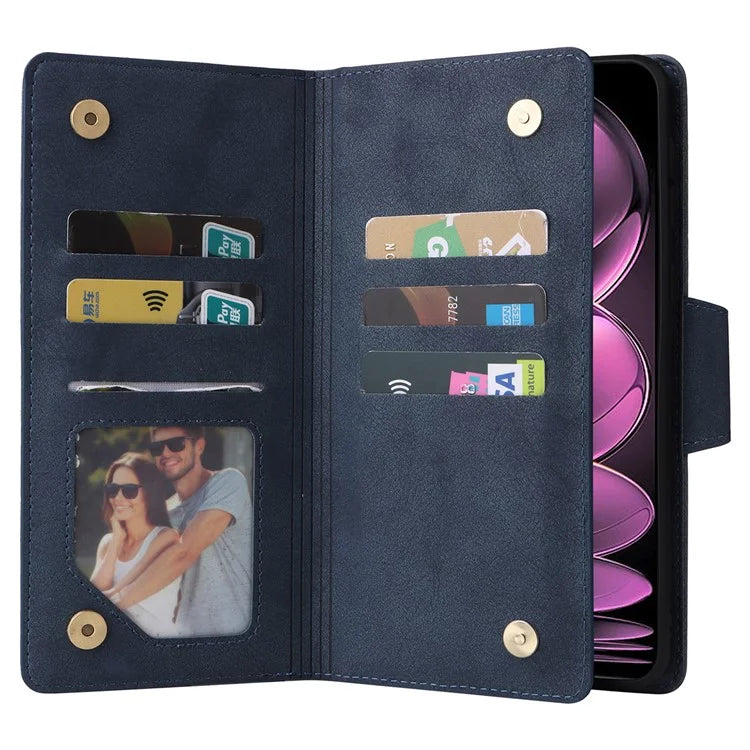 For Xiaomi Redmi Note 12 Pro Speed 5G / Note 12 Pro 5G / Poco X5 Pro 5G Case Wallet Rivet Decor Leather Folio Flip Phone Cover