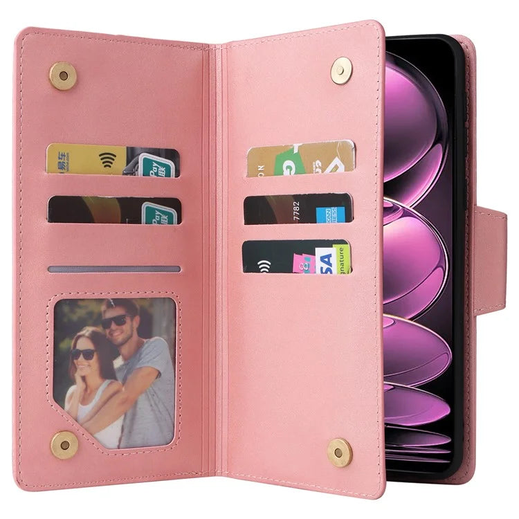 For Xiaomi Redmi Note 12 Pro Speed 5G / Note 12 Pro 5G / Poco X5 Pro 5G Case Wallet Rivet Decor Leather Folio Flip Phone Cover
