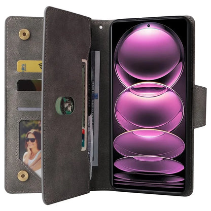 For Xiaomi Redmi Note 12 Pro Speed 5G / Note 12 Pro 5G / Poco X5 Pro 5G Case Wallet Rivet Decor Leather Folio Flip Phone Cover