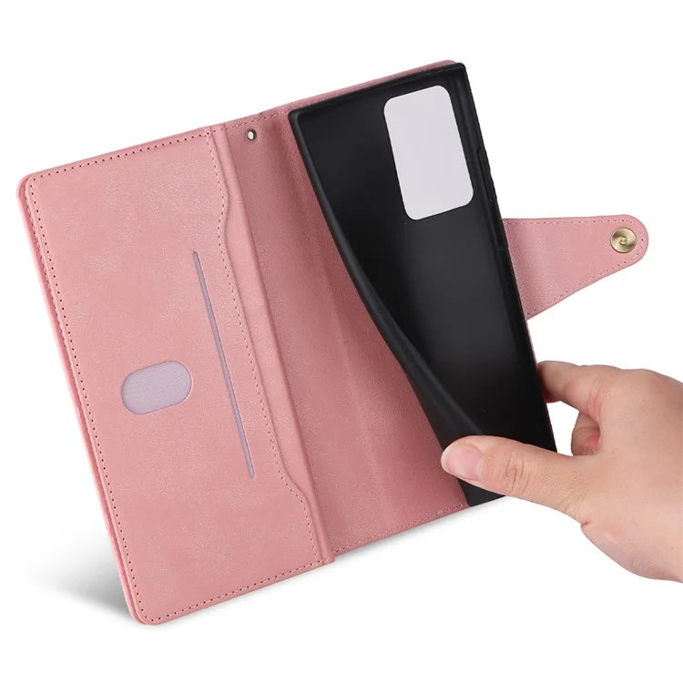For Xiaomi 11T 5G / Xiaomi 11T Pro 5G Case Rivet Decor Leather Wallet Phone Cover with 9 Card Slots