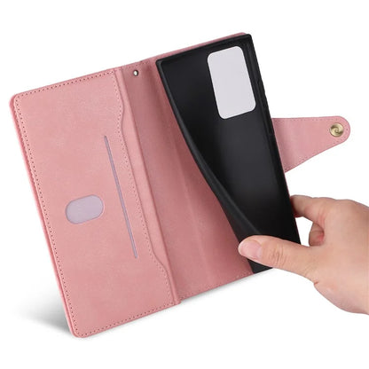 For Xiaomi 11T 5G / Xiaomi 11T Pro 5G Case Rivet Decor Leather Wallet Phone Cover with 9 Card Slots