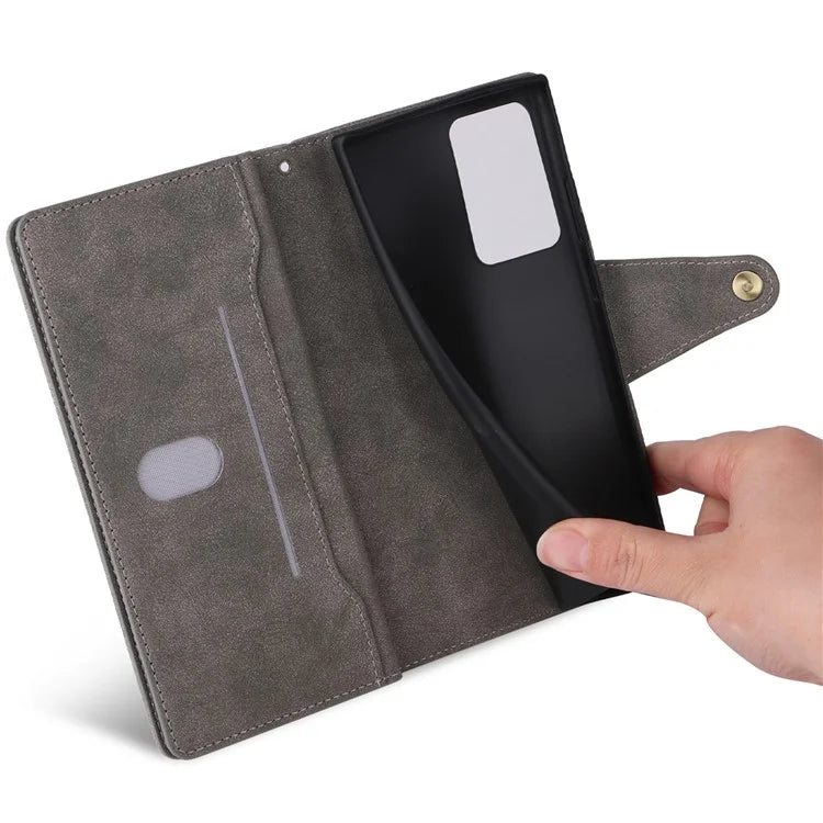 For Xiaomi 11T 5G / Xiaomi 11T Pro 5G Case Rivet Decor Leather Wallet Phone Cover with 9 Card Slots