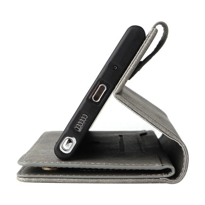 For Xiaomi 11T 5G / Xiaomi 11T Pro 5G Case Rivet Decor Leather Wallet Phone Cover with 9 Card Slots