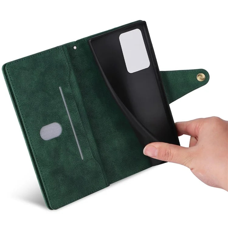 For Xiaomi 11T 5G / Xiaomi 11T Pro 5G Case Rivet Decor Leather Wallet Phone Cover with 9 Card Slots