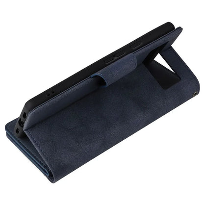 For Google Pixel 7a Case Multiple Card Slots PU Leather Phone Cover with Rivet Decor