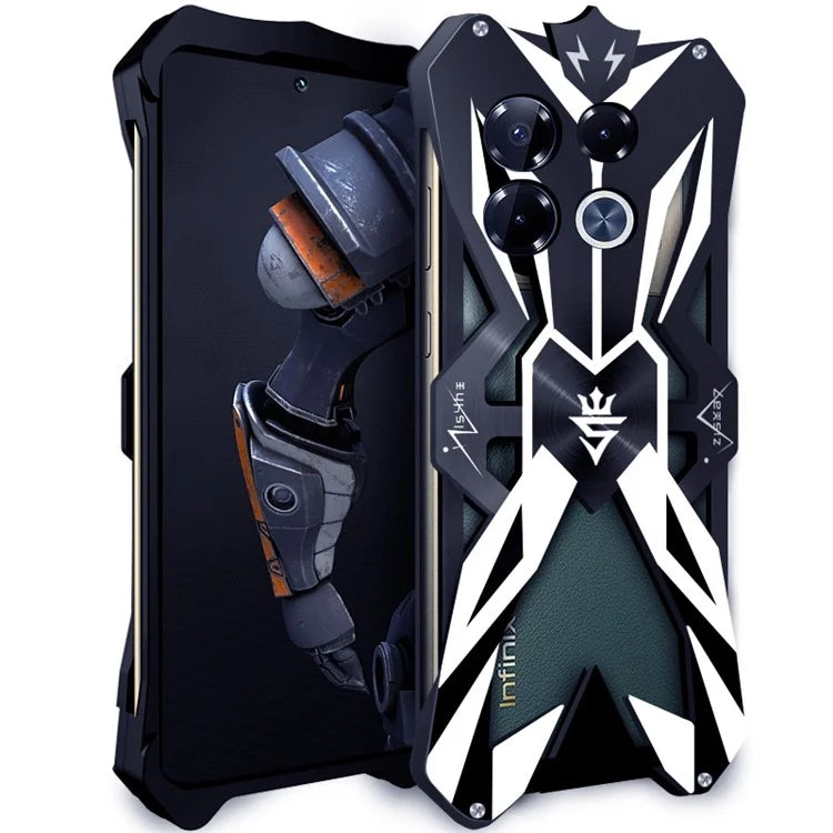For Infinix Note 40 Pro 5G Shockproof Case Aluminum Alloy Smart Phone Shell
