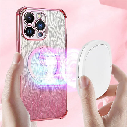 KADEM For iPhone 15 Pro Case Glitter Electroplated TPU Shockproof Phone Cover