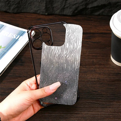 KADEM For iPhone 14 Pro Cell Phone Case Glitter Powder Electroplated Soft TPU Cover