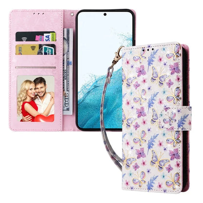 For Samsung Galaxy A54 5G Case RFID Blocking Magnetic Phone Cover with Lacquered Design