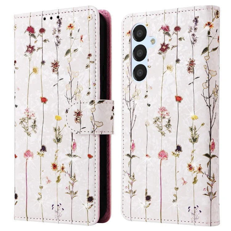 For Samsung Galaxy A54 5G Case RFID Blocking Magnetic Phone Cover with Lacquered Design