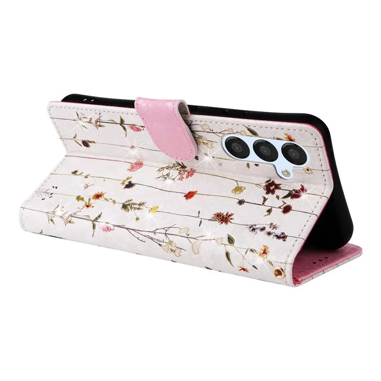 For Samsung Galaxy A54 5G Case RFID Blocking Magnetic Phone Cover with Lacquered Design