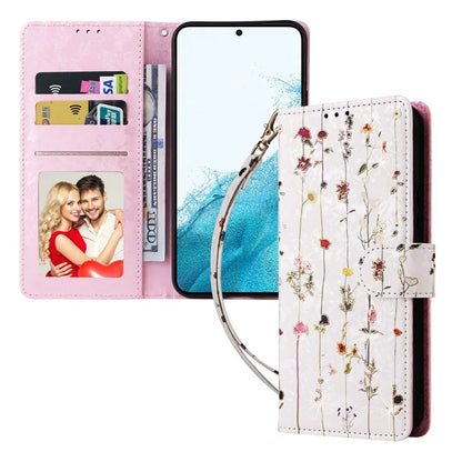 For Samsung Galaxy A54 5G Case RFID Blocking Magnetic Phone Cover with Lacquered Design