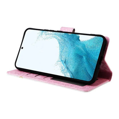For Samsung Galaxy A54 5G Case RFID Blocking Magnetic Phone Cover with Lacquered Design