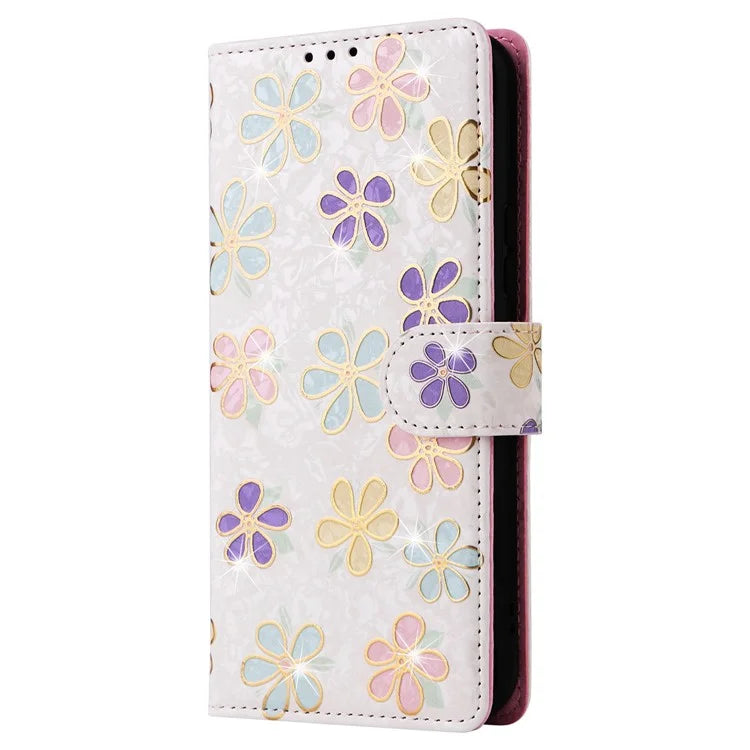 For Samsung Galaxy A54 5G Case RFID Blocking Magnetic Phone Cover with Lacquered Design