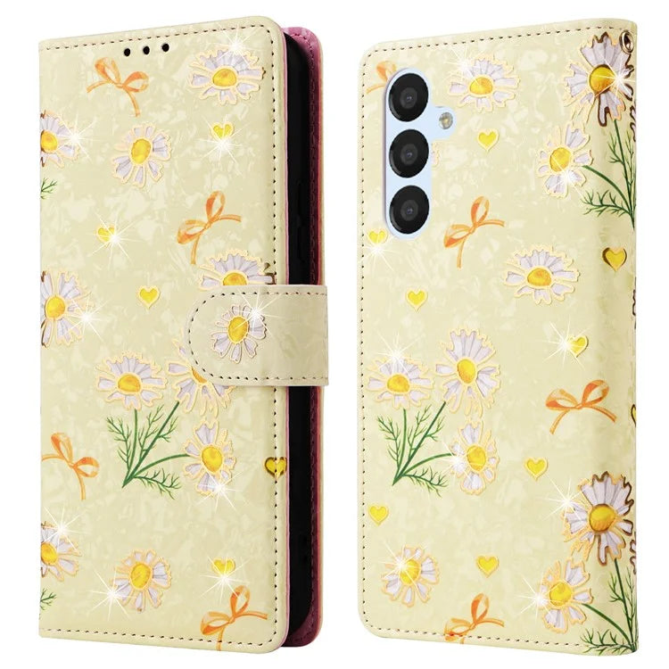 For Samsung Galaxy A54 5G Case RFID Blocking Magnetic Phone Cover with Lacquered Design