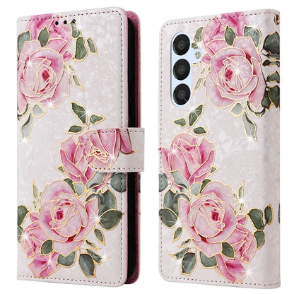 For Samsung Galaxy A54 5G Case RFID Blocking Magnetic Phone Cover with Lacquered Design
