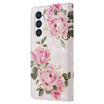For Samsung Galaxy A54 5G Case RFID Blocking Magnetic Phone Cover with Lacquered Design