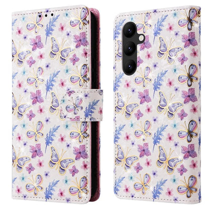 For Samsung Galaxy A34 5G Phone Case RFID Blocking Lacquered Design Flip Stand Cover