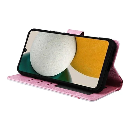 For Samsung Galaxy A34 5G Phone Case RFID Blocking Lacquered Design Flip Stand Cover