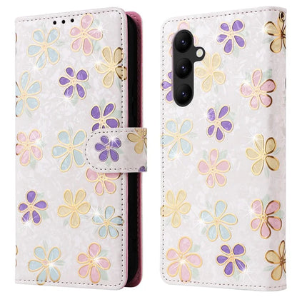 For Samsung Galaxy A34 5G Phone Case RFID Blocking Lacquered Design Flip Stand Cover
