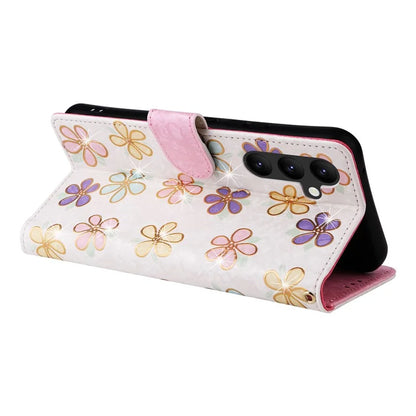 For Samsung Galaxy A34 5G Phone Case RFID Blocking Lacquered Design Flip Stand Cover