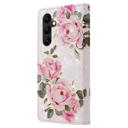 For Samsung Galaxy A34 5G Phone Case RFID Blocking Lacquered Design Flip Stand Cover
