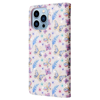 For iPhone 13 Pro Max 6.7 inch Case RFID Blocking Lacquered Design Mobile Phone Cover
