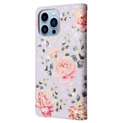 For iPhone 13 Pro Max 6.7 inch Case RFID Blocking Lacquered Design Mobile Phone Cover
