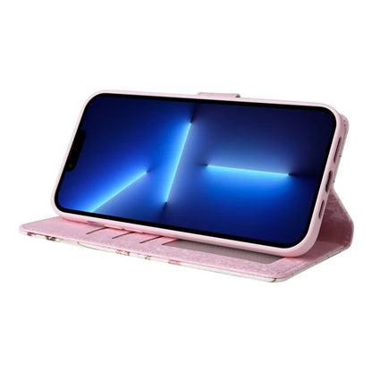 For iPhone 13 Pro Max 6.7 inch Case RFID Blocking Lacquered Design Mobile Phone Cover