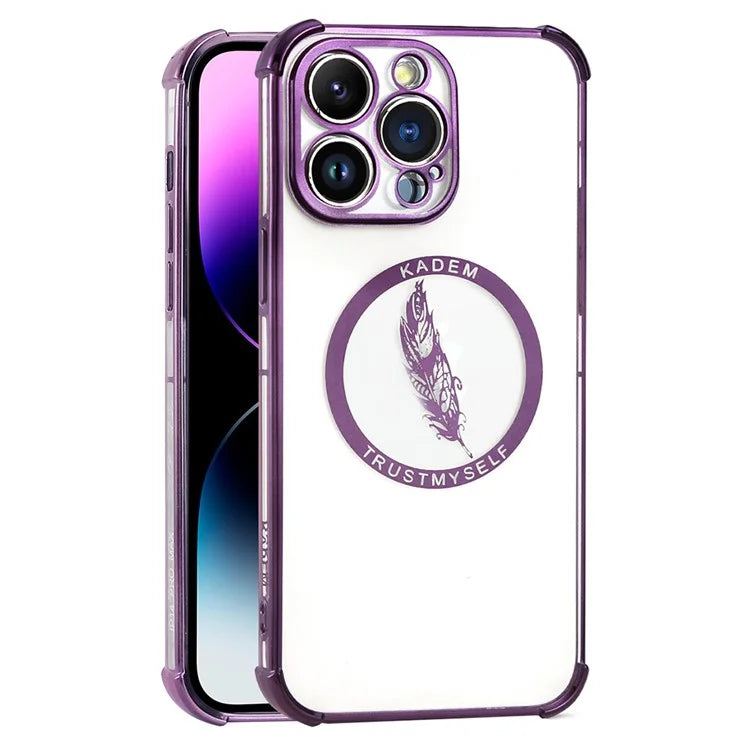 KADEM TPU Case for iPhone 14 Pro Shell Four Corners Drop-proof Phone Back Protector