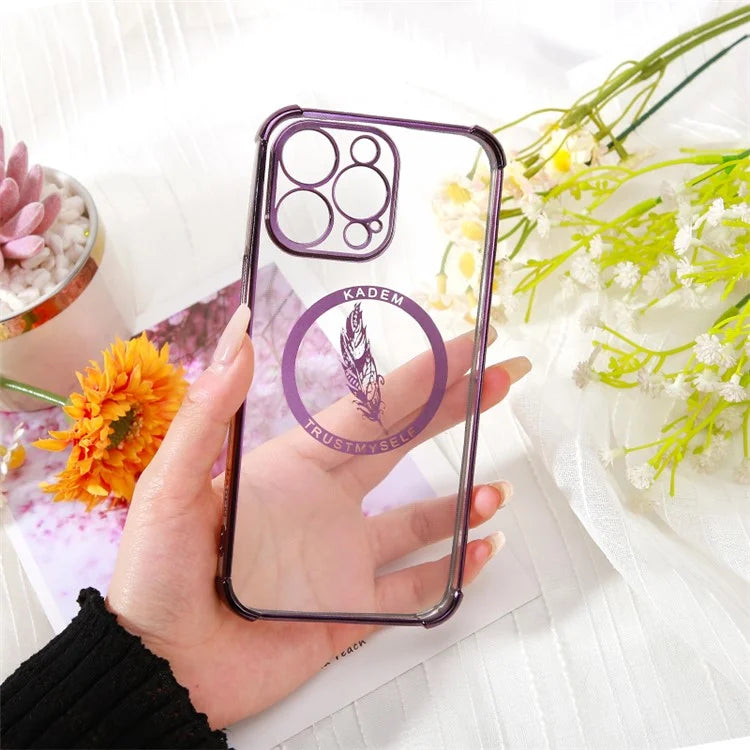KADEM TPU Case for iPhone 14 Pro Shell Four Corners Drop-proof Phone Back Protector