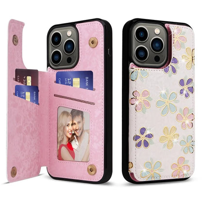 For iPhone 13 Pro Kickstand Case Card Slots Anti-Scratch Phone Shell